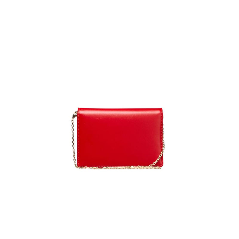 Red Polyethylene Crossbody Bag