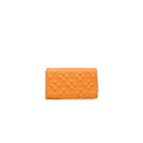 Orange Polyethylene Crossbody Bag