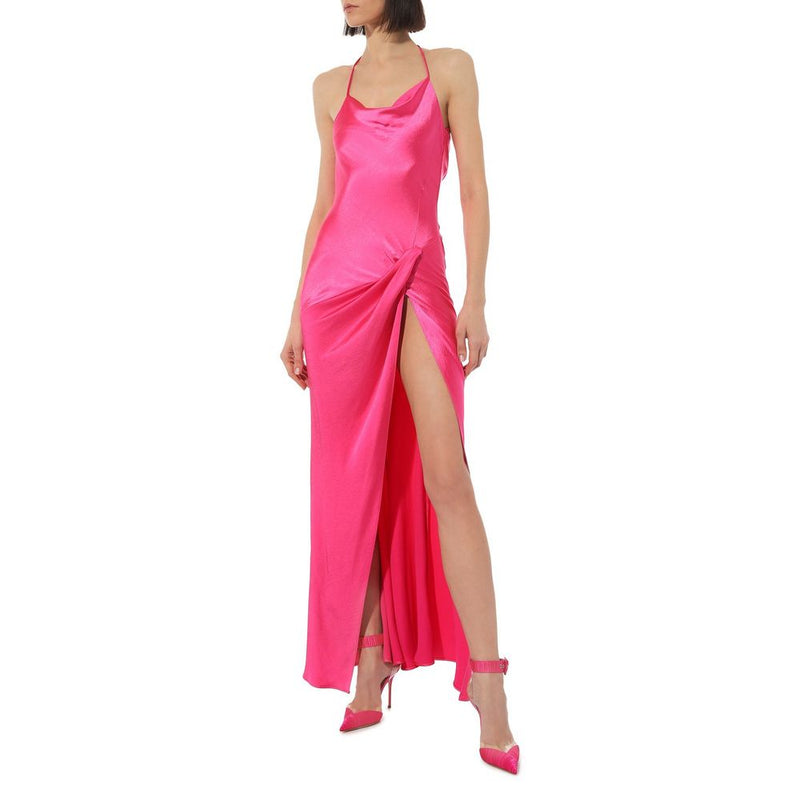 Fuchsia Polyester Dress