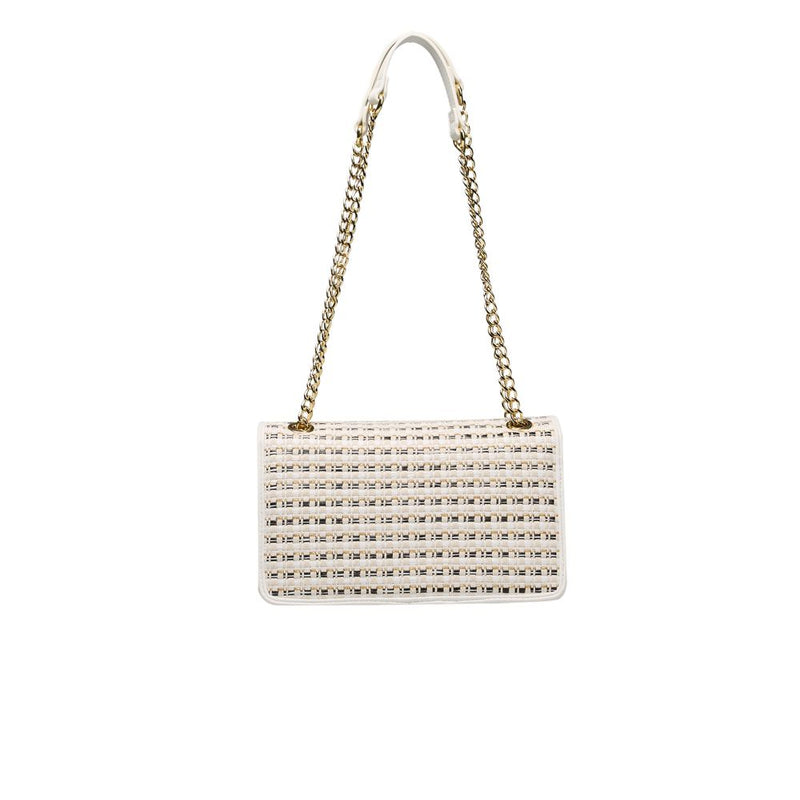 White Polyethylene Crossbody Bag