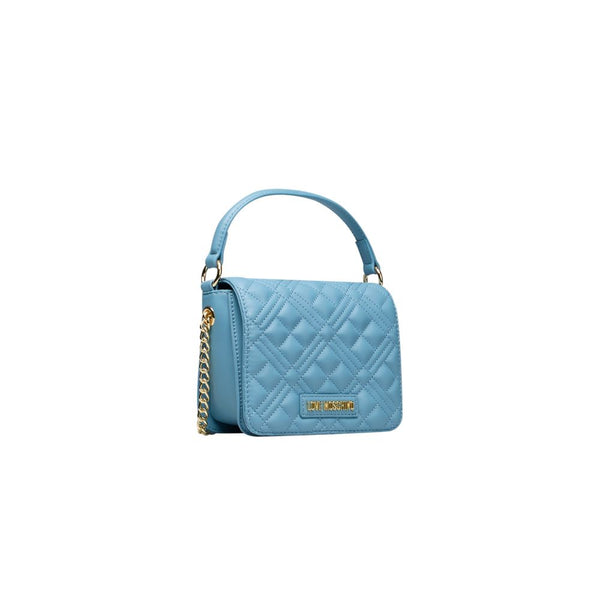 Light Blue Polyethylene Handbag