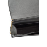 Black Polyethylene Crossbody Bag