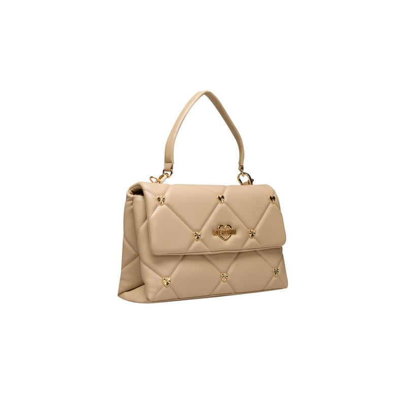 Beige Polyethylene Handbag