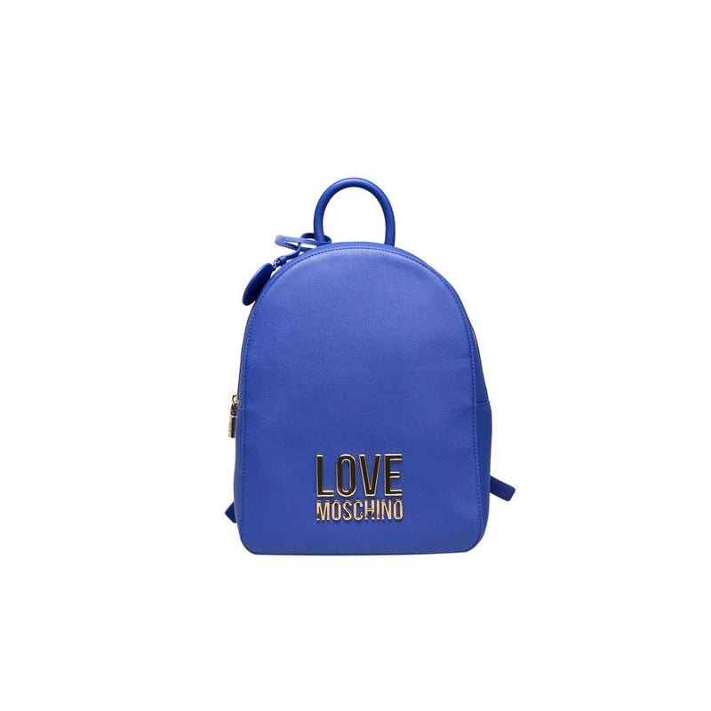 Blue Polyethylene Women Backpack