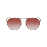 Rose Gold Metal Sunglasses