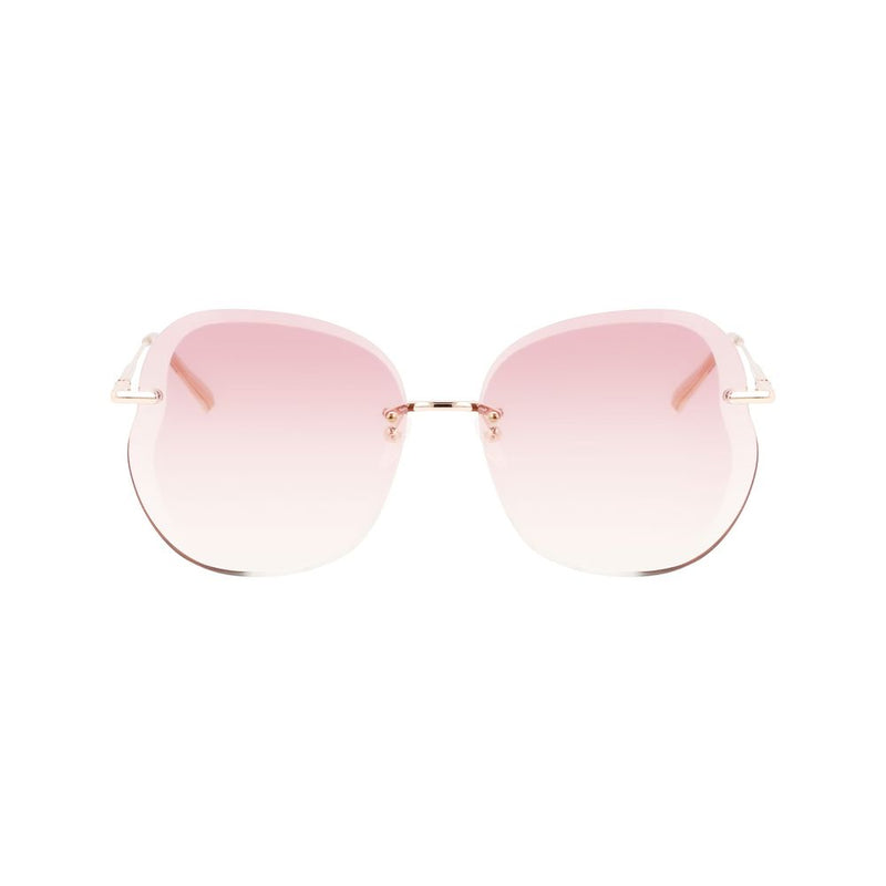 Rose Gold Metal Sunglasses