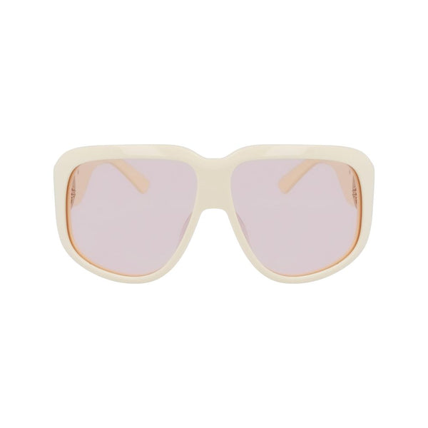 White Acetate Sunglasses