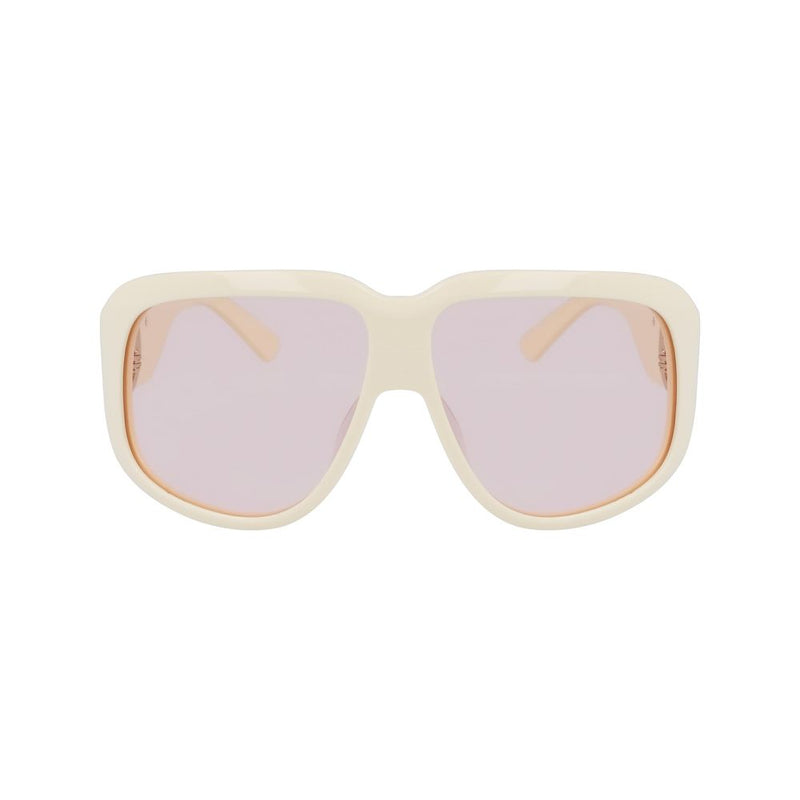 White Acetate Sunglasses