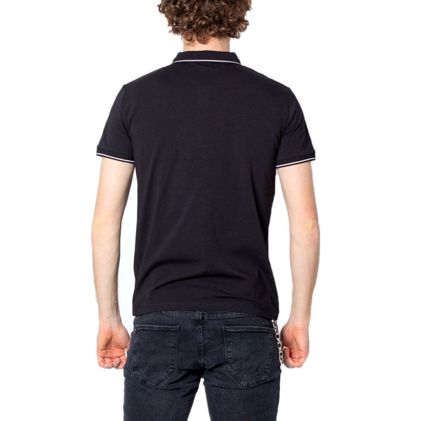 Black Cotton Polo Shirt