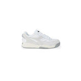 White Synthetic Leather Sneaker