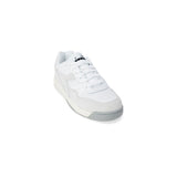 White Synthetic Leather Sneaker