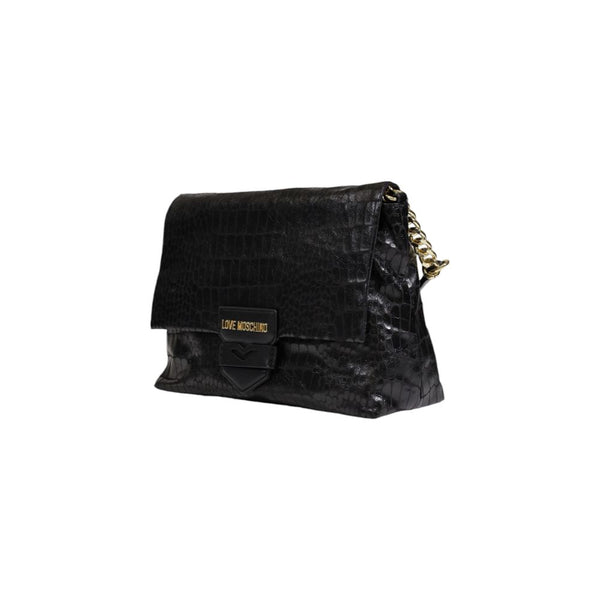 Black Polyester Handbag