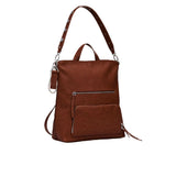 Brown Polyethylene Backpack