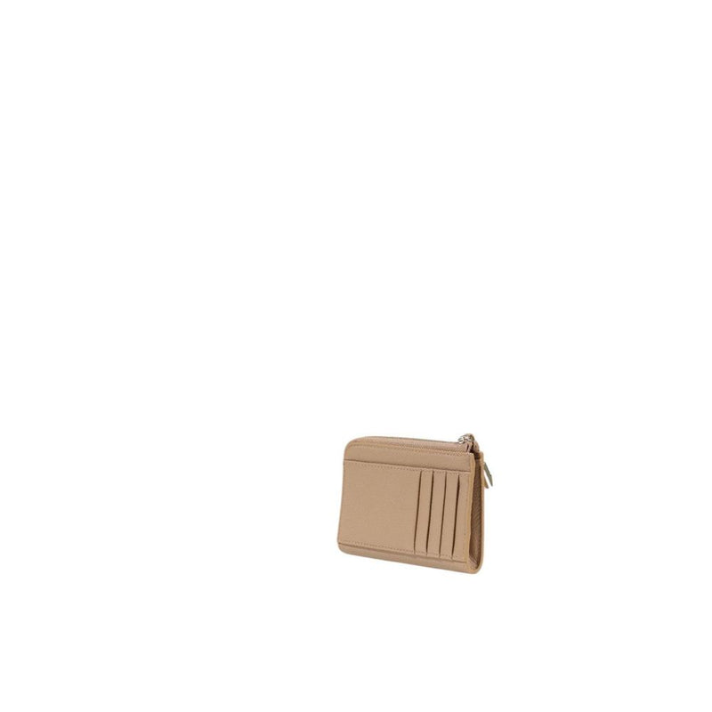 Beige Leather Wallet