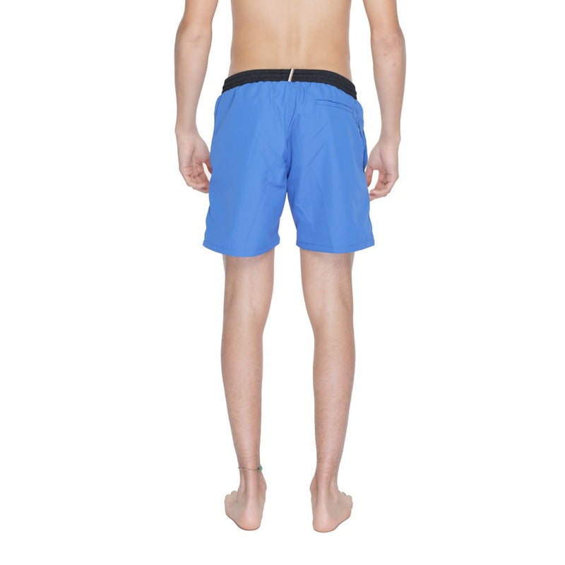 Blue Polyester Swimwear