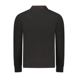 Black Cotton Polo Shirt