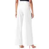 White Polyester Jeans & Pant