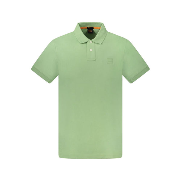 Green Cotton Polo Shirt