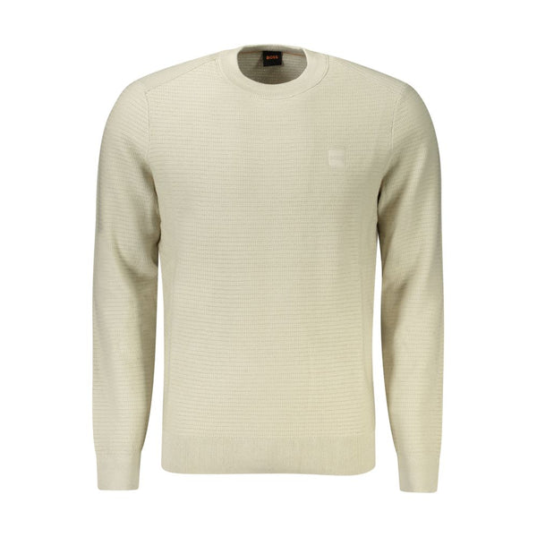 Beige Cotton Sweater