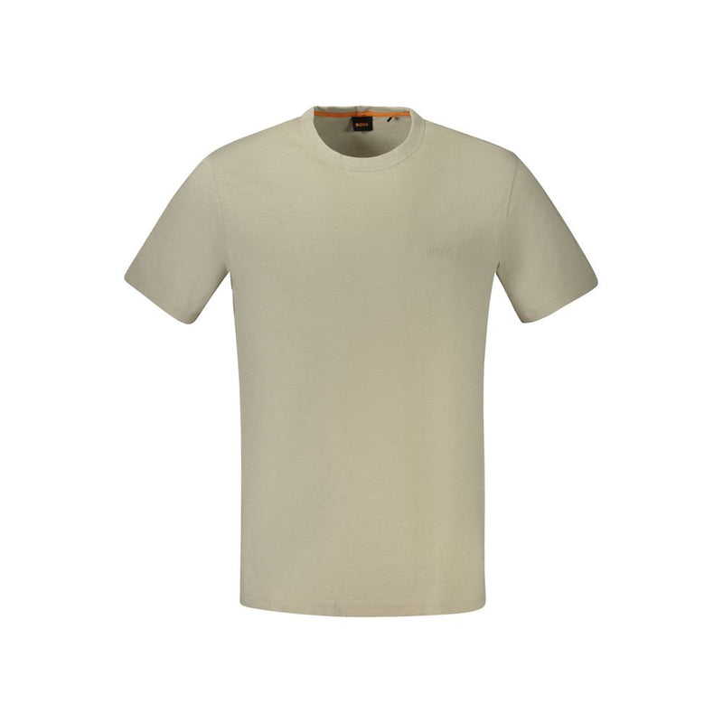 Beige Cotton T-Shirt