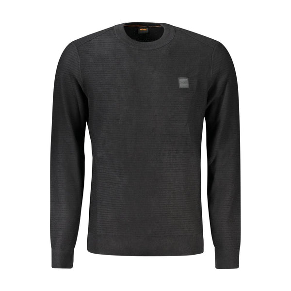 Black Cotton Sweater