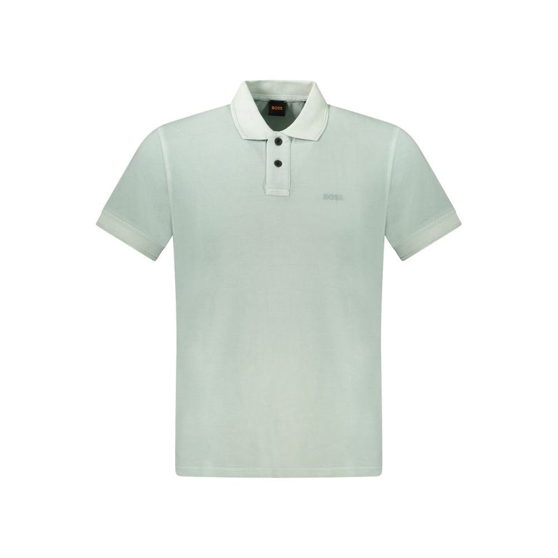 Green Cotton Polo Shirt