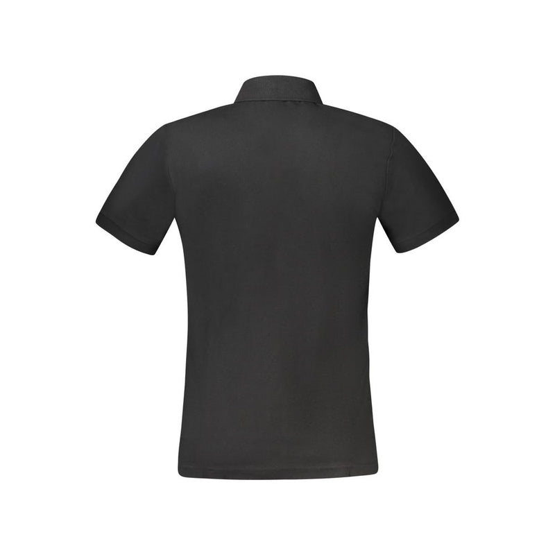 Black Cotton Polo Shirt