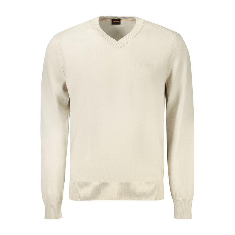 Beige Cotton Sweater