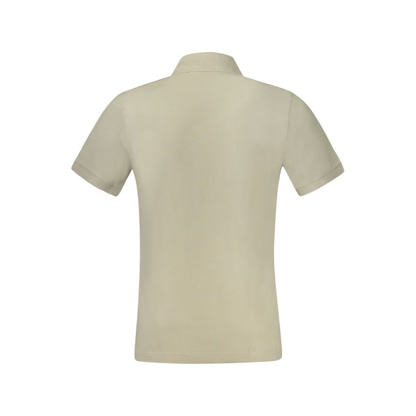 Beige Cotton Polo Shirt