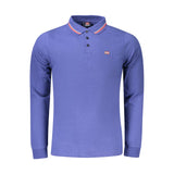 Blue Cotton Polo Shirt