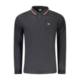 Black Cotton Polo Shirt