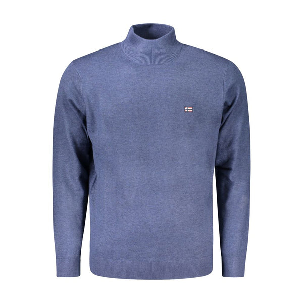 Blue Polyester Sweater