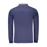 Blue Cotton Polo Shirt