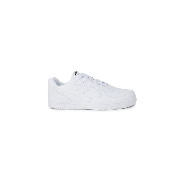 White Synthetic Leather Sneaker