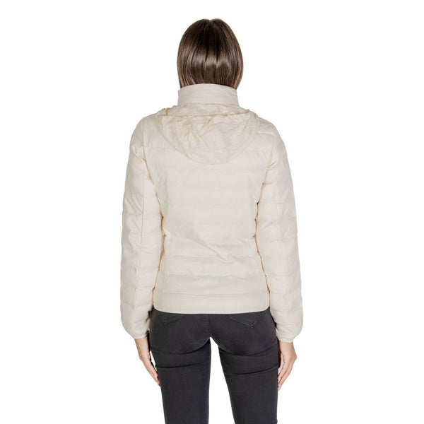 Cream Polyamide Jackets & Coat