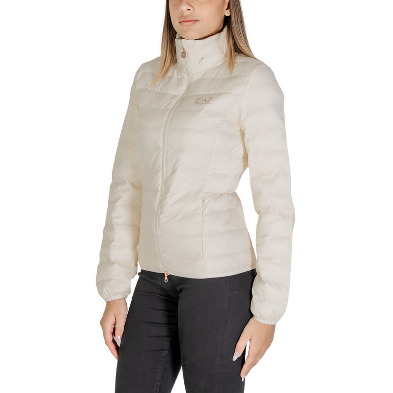 Cream Polyamide Jackets & Coat