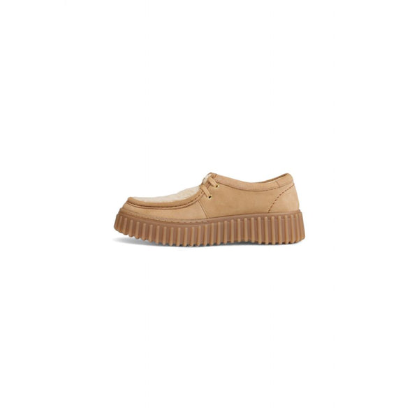 Beige Rubber Flat Shoe