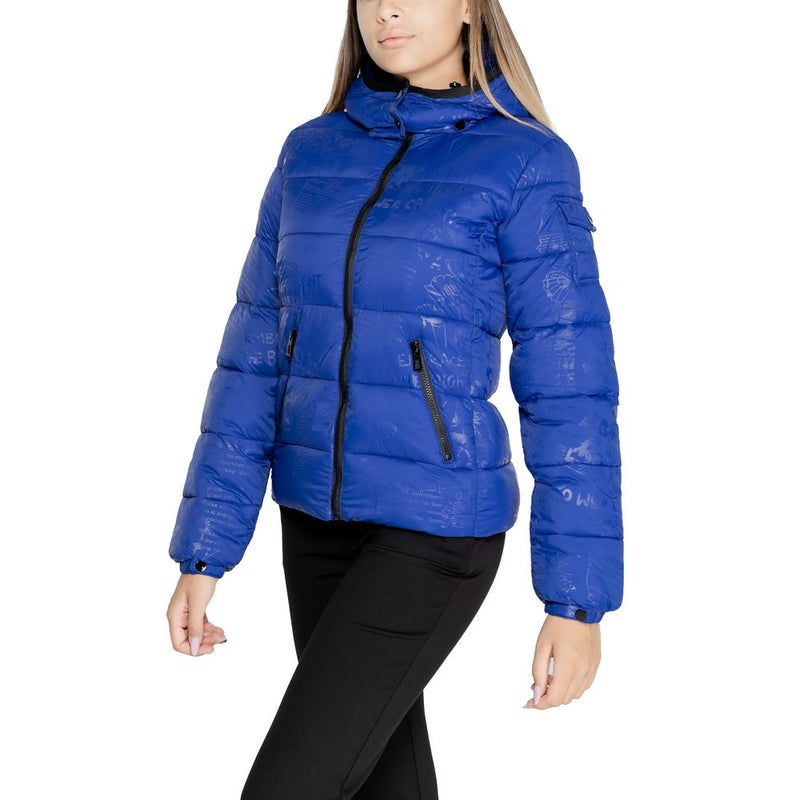 Blue Polyamide Jackets & Coat