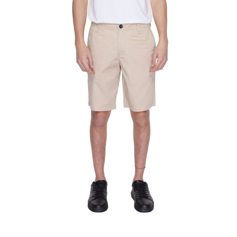 Beige Cotton Short