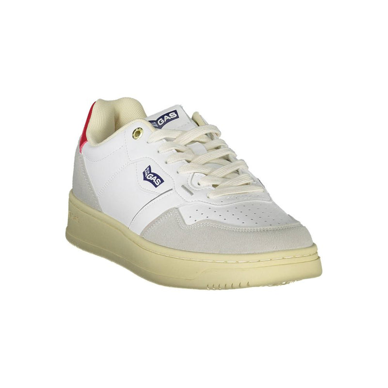 White Artificial Leather Sneaker