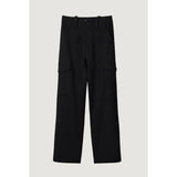 Black Polyester Jeans & Pant