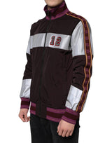 Multicolor Full Zip Jersey Men Bomber Jacket