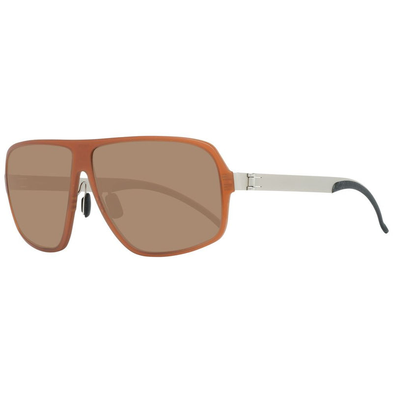 Brown Metal Sunglasses