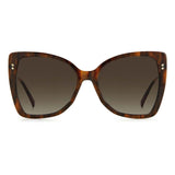 Brown Metal Sunglasses