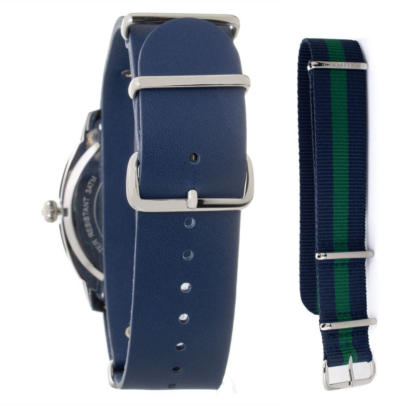 Blue Leather Watch