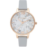 Gray Synthetic Leather Watch