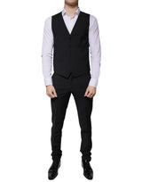 Black Wool MARTINI Formal 3 Piece Suit