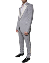 Gray Wool 3 Piece Slim Fit Formal Suit