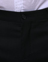 Black Wool Skinny Formal Dress Pants