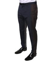 Black Cotton Wool Formal Dress Pants